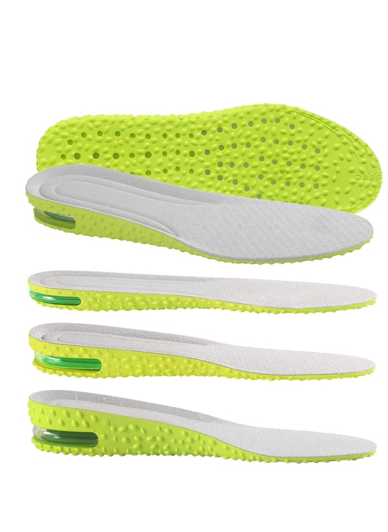 GUDOO Height Increase Insoles Air Cushion Taller Shoe Insoles Heel Insert for Men and Women Heel Cushioning Shock Absorption Relieve Foot Pain  - Image 1