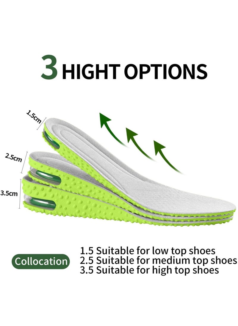 GUDOO Height Increase Insoles Air Cushion Taller Shoe Insoles Heel Insert for Men and Women Heel Cushioning Shock Absorption Relieve Foot Pain  - Image 5