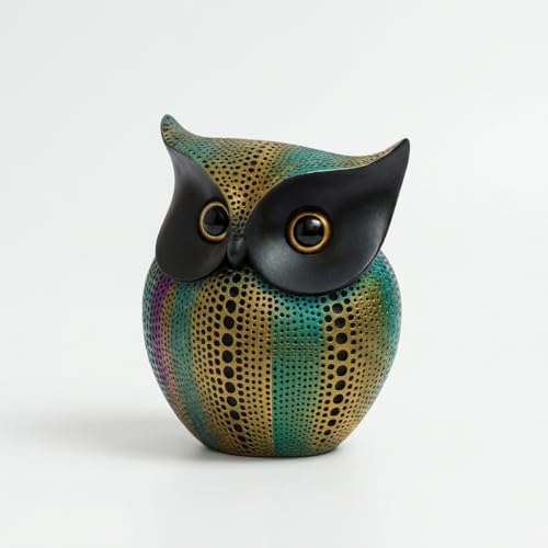 Xtore® Modern Classy Lucky Owl Resin Art Figure Showpiece -(Pack of 1,Multicolor) - Image 3