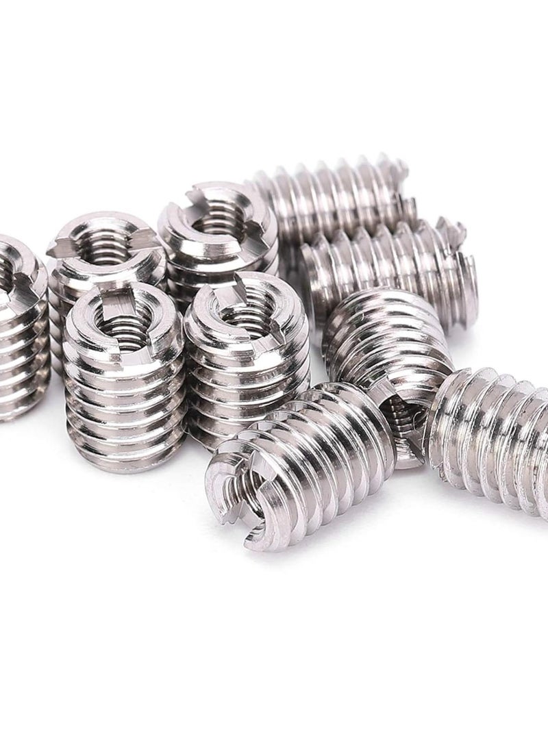 GGOOT Metal Thread Reducer Nut, Thread Inserts Repair Tool Reducing Nut 10Pcs Hardware Repair Tools Male Female Stainless Steel Fastener Hardware - Image 4