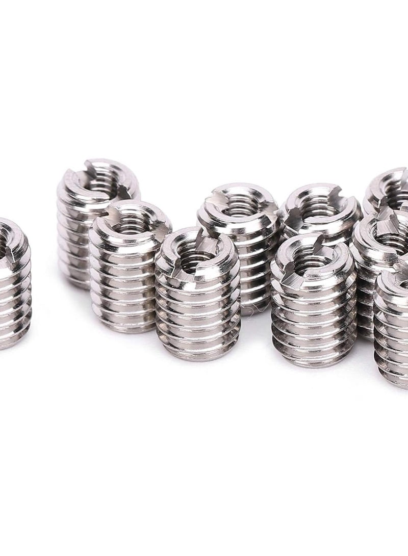 GGOOT Metal Thread Reducer Nut, Thread Inserts Repair Tool Reducing Nut 10Pcs Hardware Repair Tools Male Female Stainless Steel Fastener Hardware - Image 2