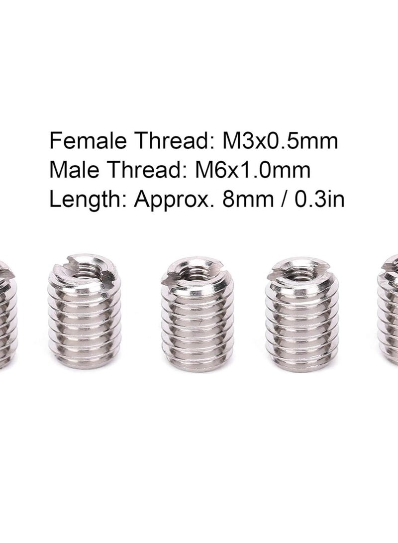 GGOOT Metal Thread Reducer Nut, Thread Inserts Repair Tool Reducing Nut 10Pcs Hardware Repair Tools Male Female Stainless Steel Fastener Hardware - Image 5