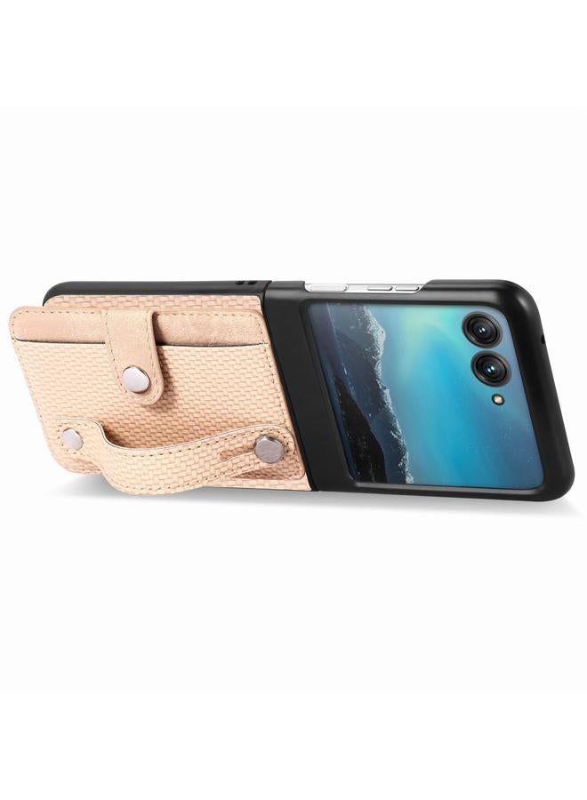 S-TOP Case For Motorola Razr 40 Ultra Wristband Kickstand Card Wallet Back Cover Phone Case - Image 3