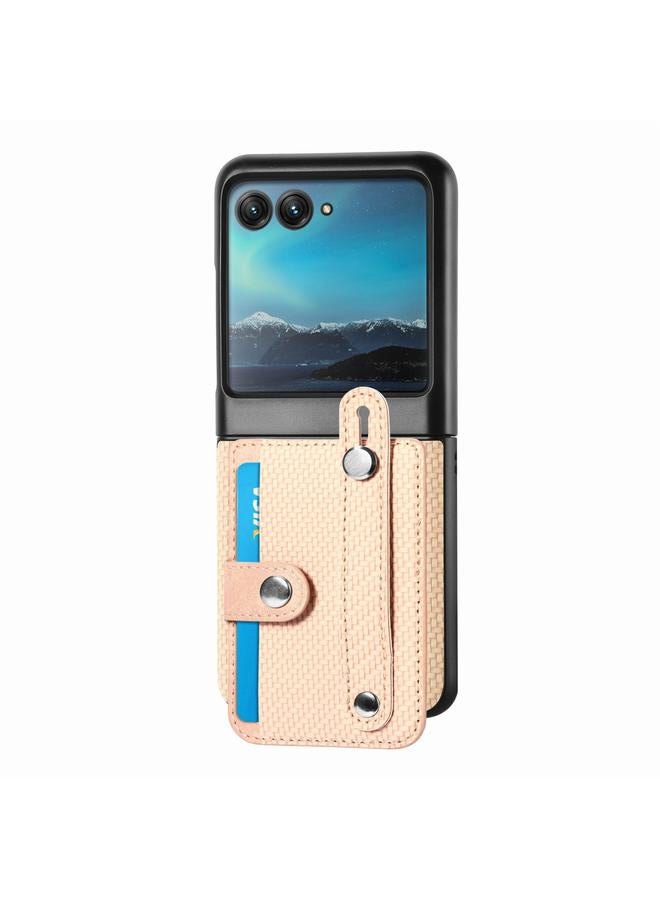 S-TOP Case For Motorola Razr 40 Ultra Wristband Kickstand Card Wallet Back Cover Phone Case - Image 2