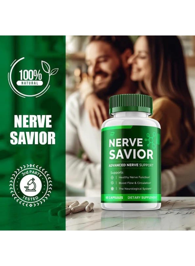 وينز تاون منقذ الأعصاب - تركيبة مريحة للأعصاب للجنسين - 60 كبسولة - يعزز الاسترخاء والوظائف الطبيعية - Image 3