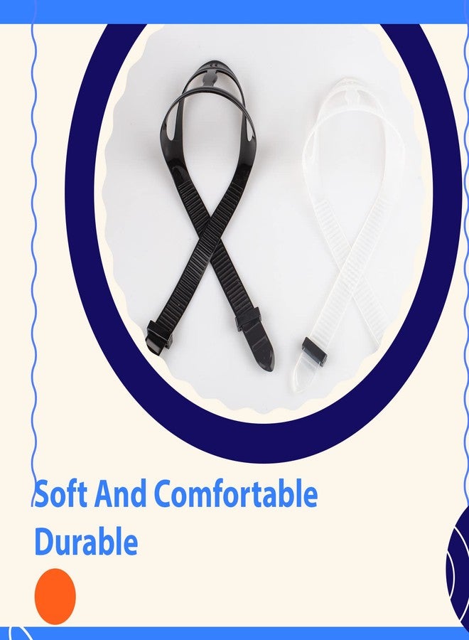 Seabbo Universal Silicone Replacement Mask Strap, Scuba Mask Straps, Head Band Parts Accessories For Diving Swimming Snorkel Frediving 2 Balck 54 x 2 cm - Image 3