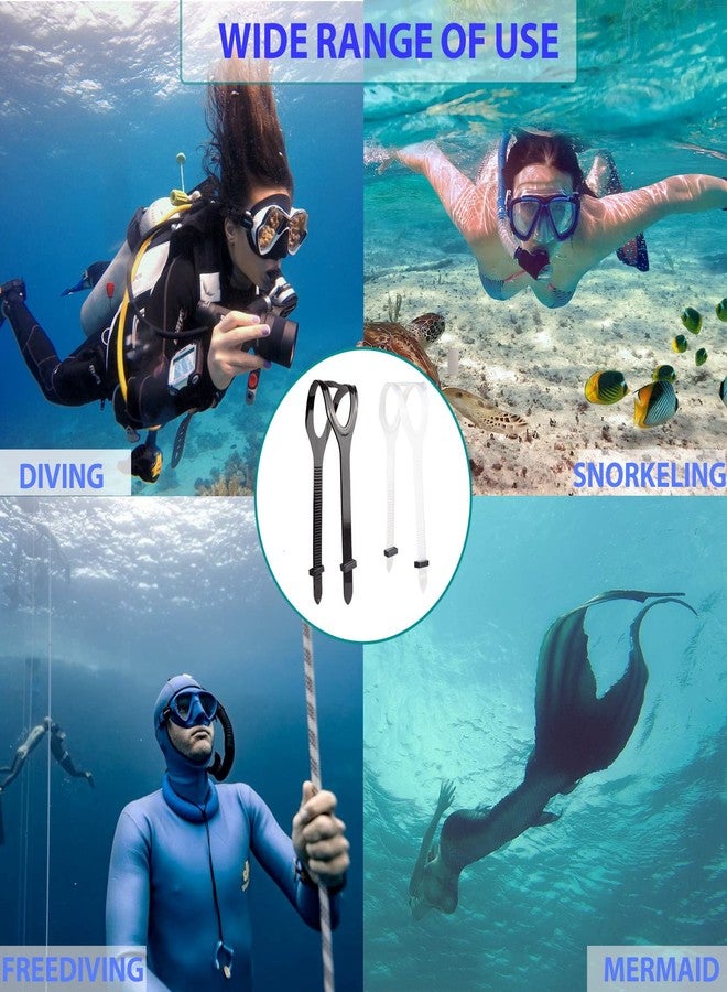 Seabbo Universal Silicone Replacement Mask Strap, Scuba Mask Straps, Head Band Parts Accessories For Diving Swimming Snorkel Frediving 2 Balck 54 x 2 cm - Image 5