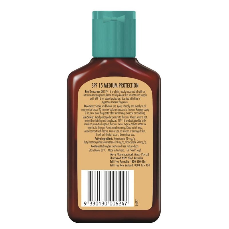 Reef Dark Sun Tan Oil Coconut 125ml (SPF15) - Image 2