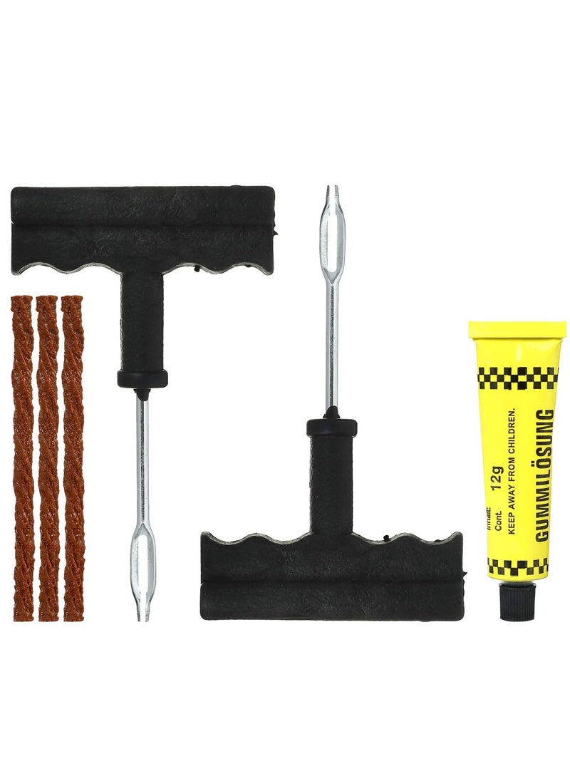 Sharpdo Tire Repair Kit for Cars and Motorcycles - 6-Piece Quick Repair Set with Rubber Strips  - Image 1
