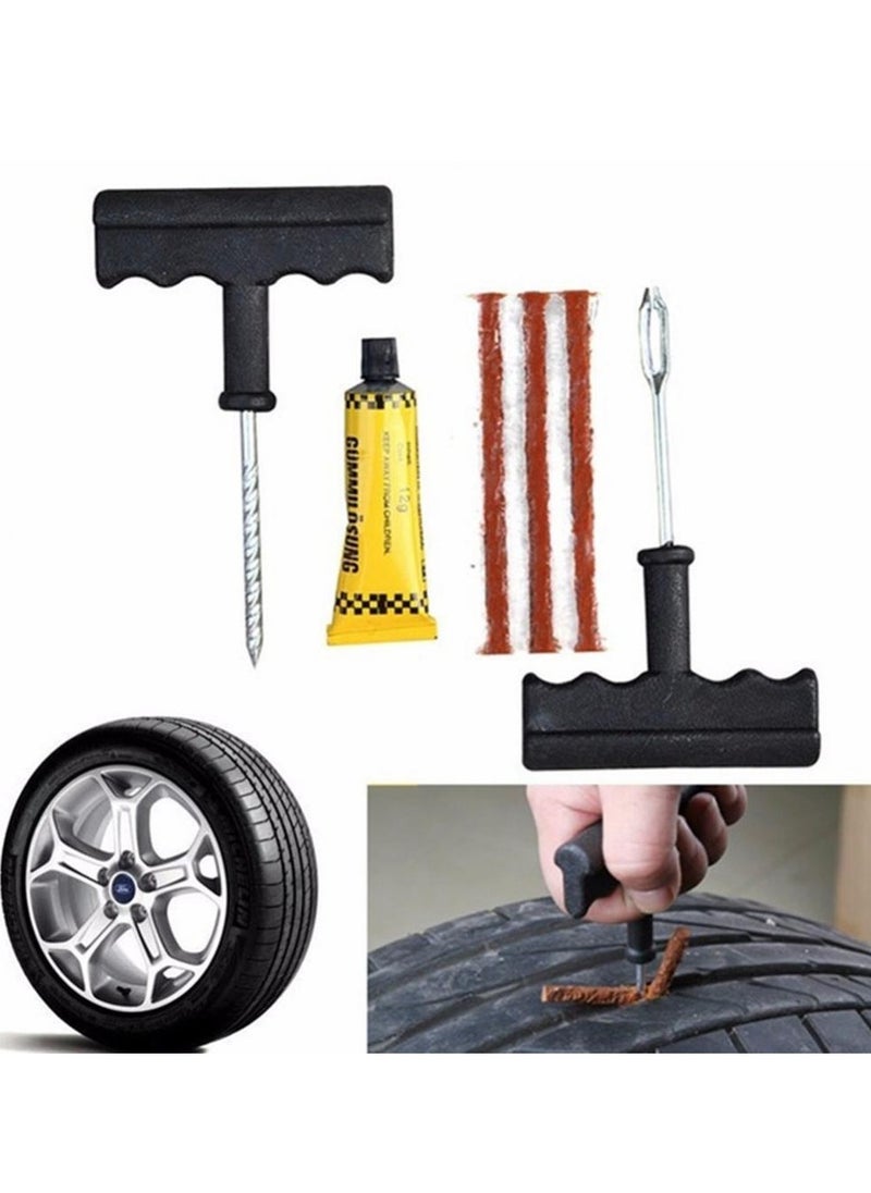 Sharpdo Tire Repair Kit for Cars and Motorcycles - 6-Piece Quick Repair Set with Rubber Strips  - Image 4