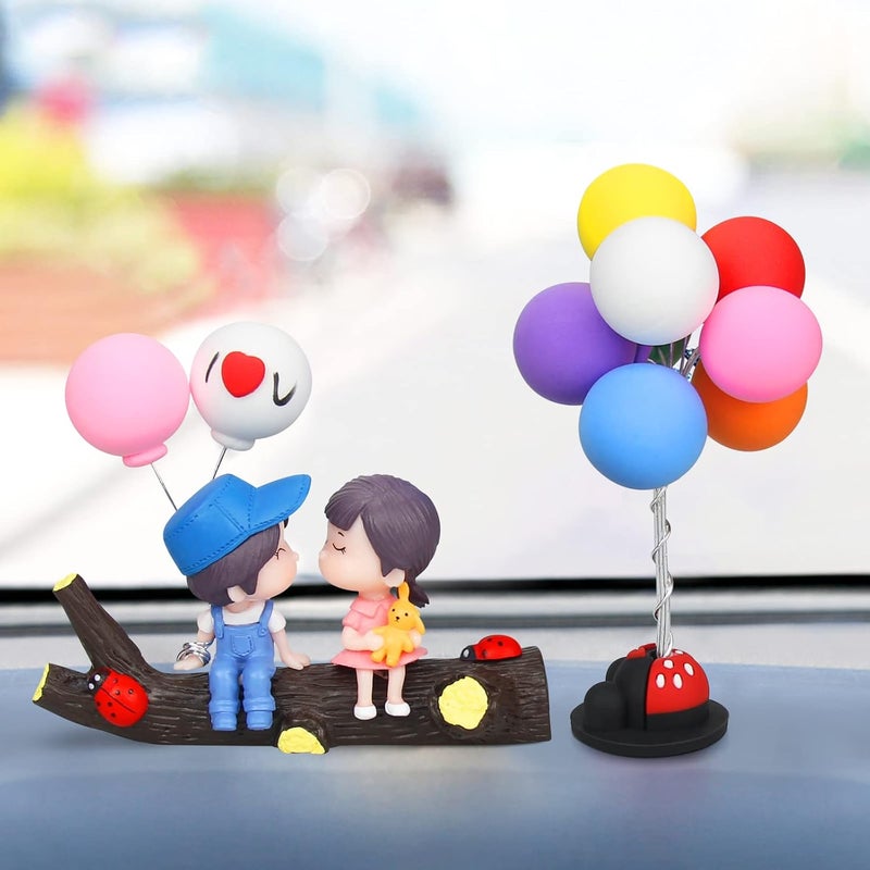 Mcare Couple Cute Ornaments, Car Dashboard Decorations Girl and Boy Ornament - Image 1