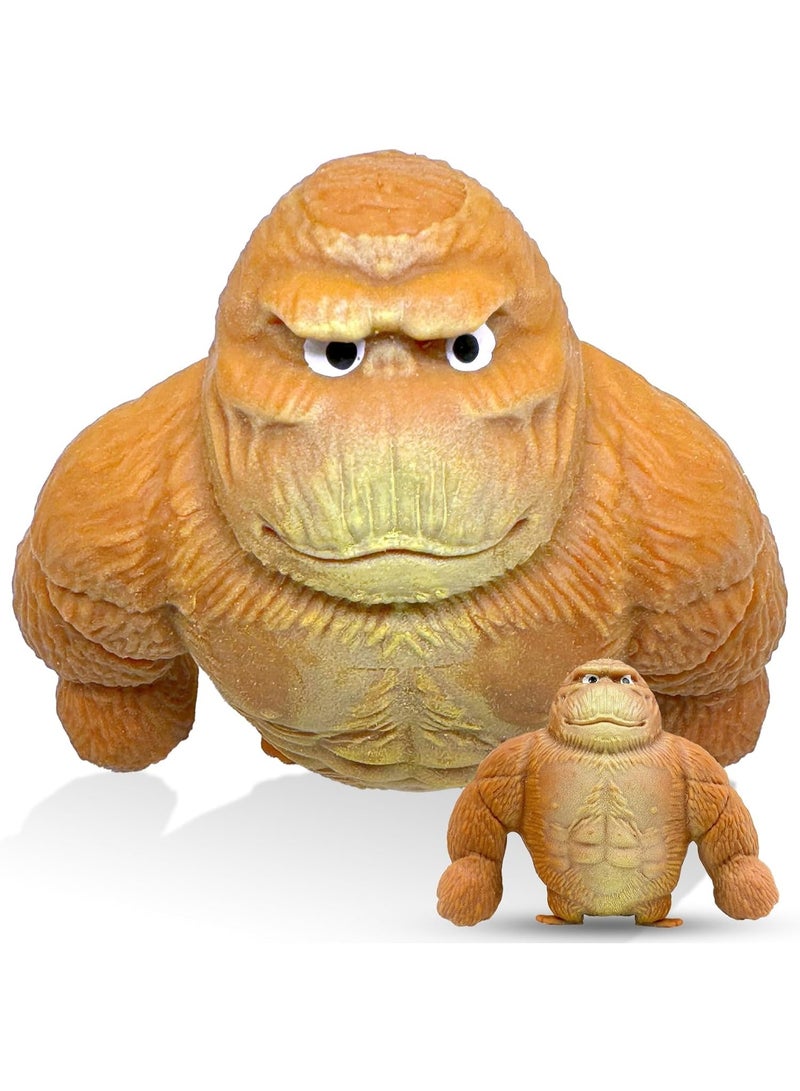 لعبة القرد الإسفنجية - لعبة تخفيف التوتر على شكل غوريلا جامبو قابلة للتمدد - ناعمة، بطيئة الارتفاع، مستوحاة من الحيوانات اللطيفة، هدية مبتكرة للأطفال والكبار - ملحق لعب حسي مضاد للقلق - Image 1