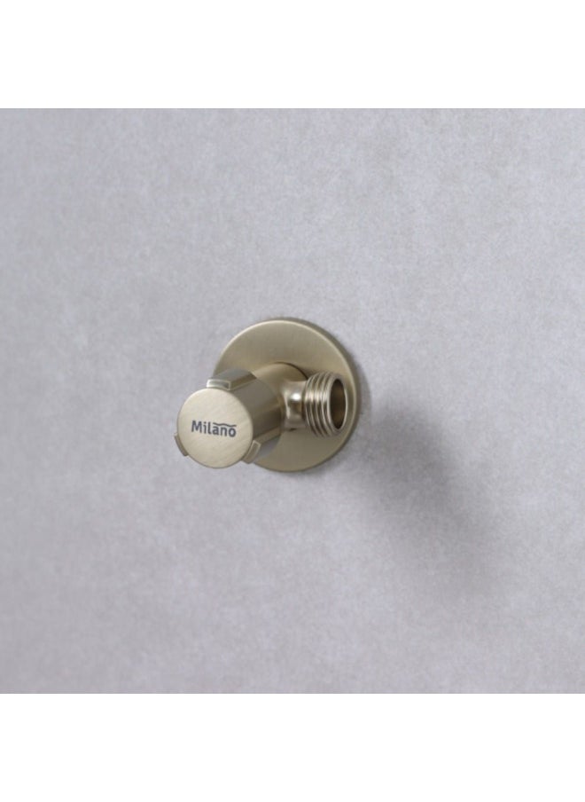 DANUBE HOME Milano Omega Angle Valve Matt Gold  - Image 1
