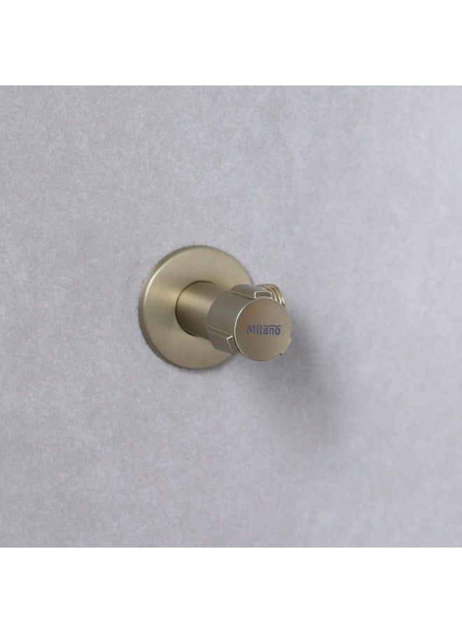 DANUBE HOME Milano Omega Angle Valve Matt Gold  - Image 4