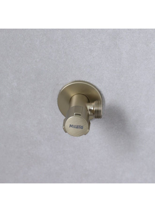 DANUBE HOME Milano Omega Angle Valve Matt Gold  - Image 3