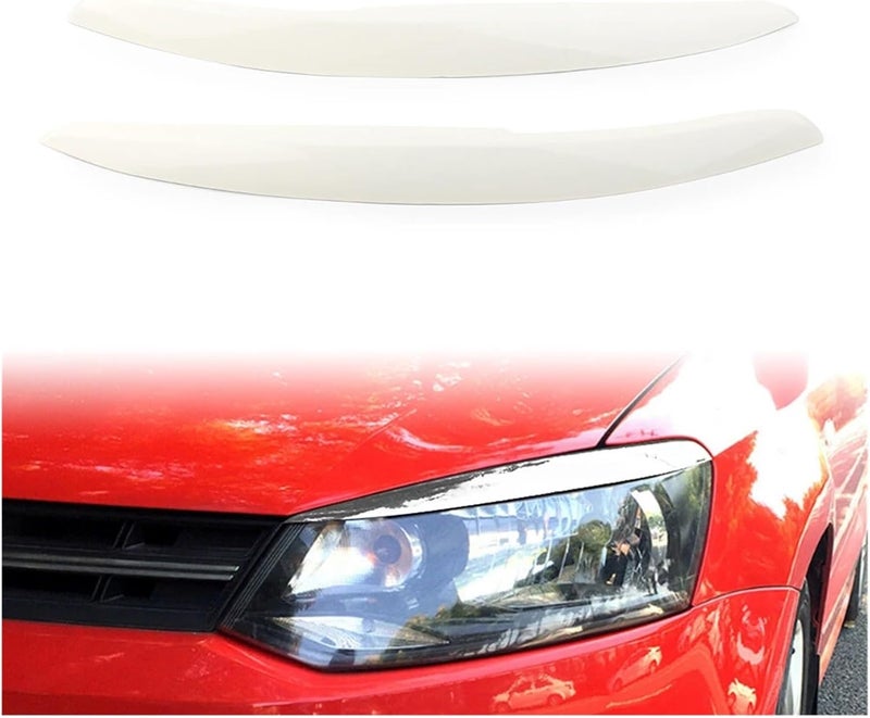 Vuzmode Car Headlight Eyelid Trim Sticker for VW Polo - Image 4