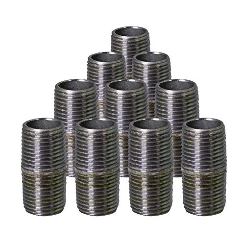 SUPPLYGIANT OQHM140010 Steel Nipple Pipe Galvanized - Image 1