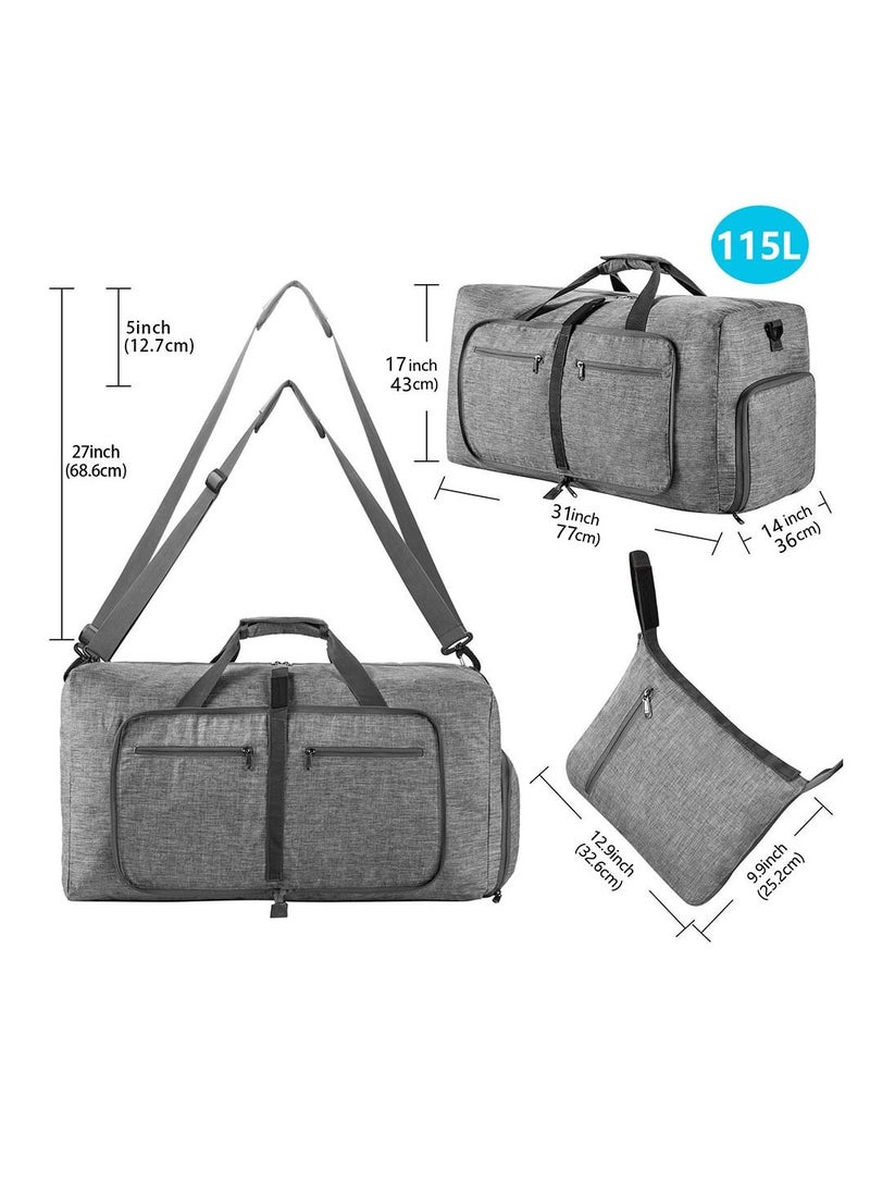Cool Baby - COOLBABY Travel Duffle Bag,115L Foldable Travel Duffel Bag with Shoes Compartment Overnight Bag for Men Women Waterproof Tear Resistant - Image 1