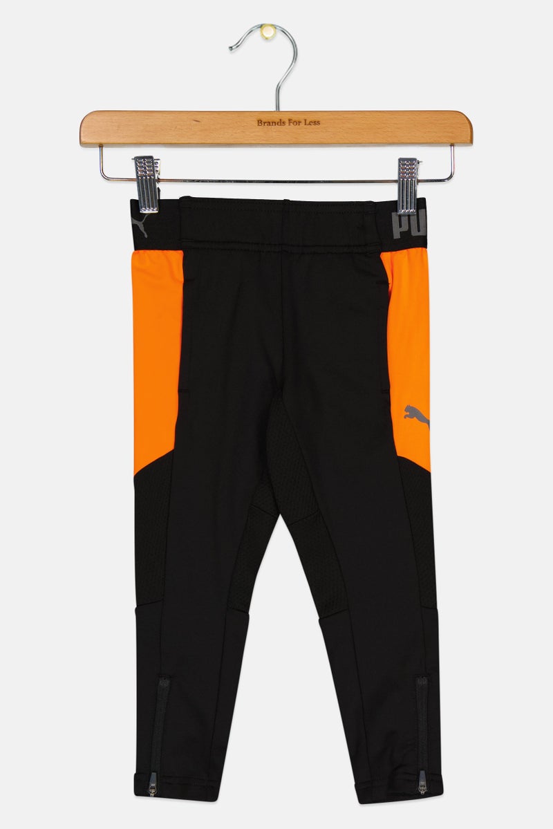 PUMA Toddlers Girl Brand Logo Training Track Pants, Black - Image 1