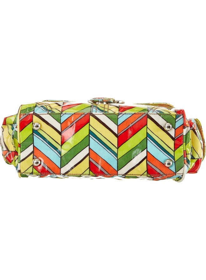 Kalencom Midi Coated Diaper Buckle Bag, Rainforest - Image 4