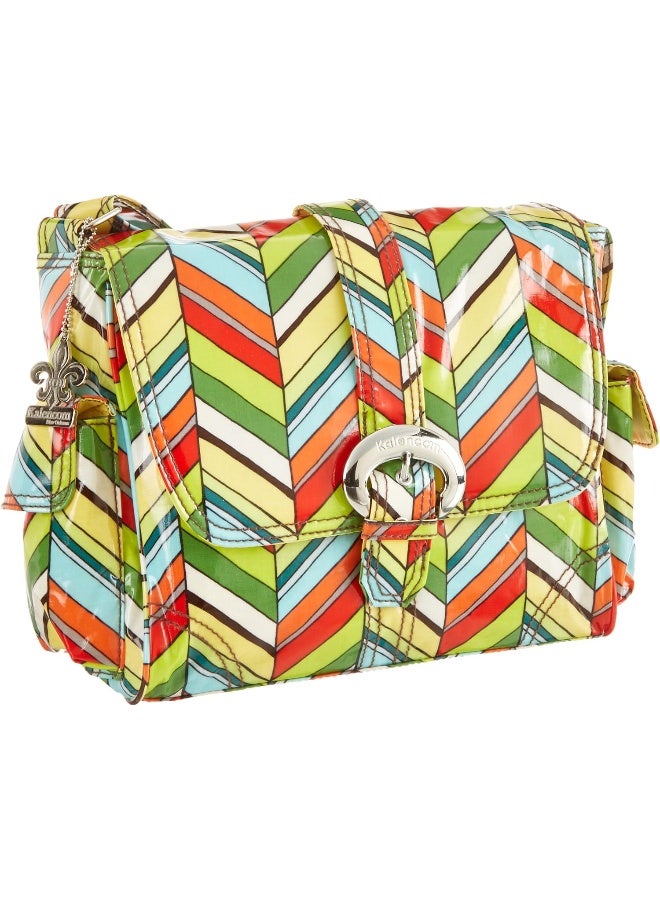 Kalencom Midi Coated Diaper Buckle Bag, Rainforest - Image 2