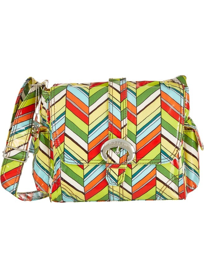 Kalencom Midi Coated Diaper Buckle Bag, Rainforest - Image 1