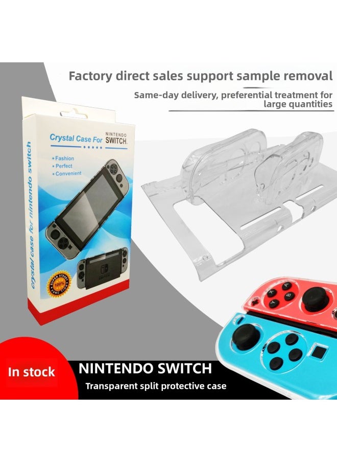 General - Nintendo Switch Crystal Case NS Game Protective Case Nintendo Switch Game Split Protective Case-Product Color:Silicone Soft Sleeve-red And Blue-Model:yh02 - Image 1