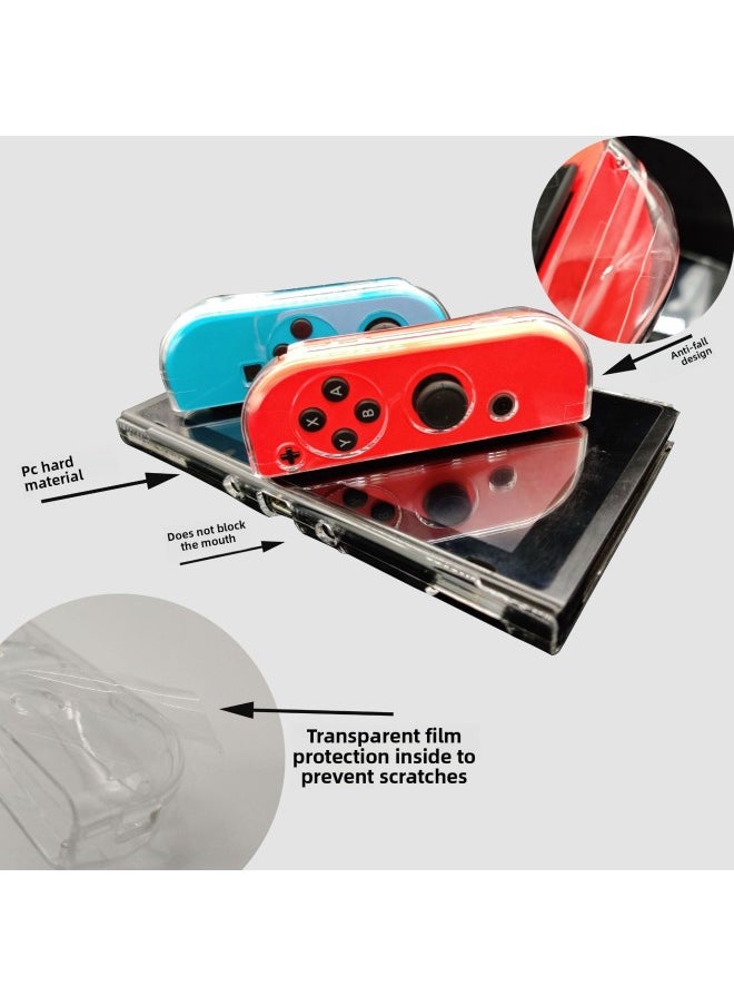 General - Nintendo Switch Crystal Case NS Game Protective Case Nintendo Switch Game Split Protective Case-Product Color:Silicone Soft Sleeve-red And Blue-Model:yh02 - Image 1