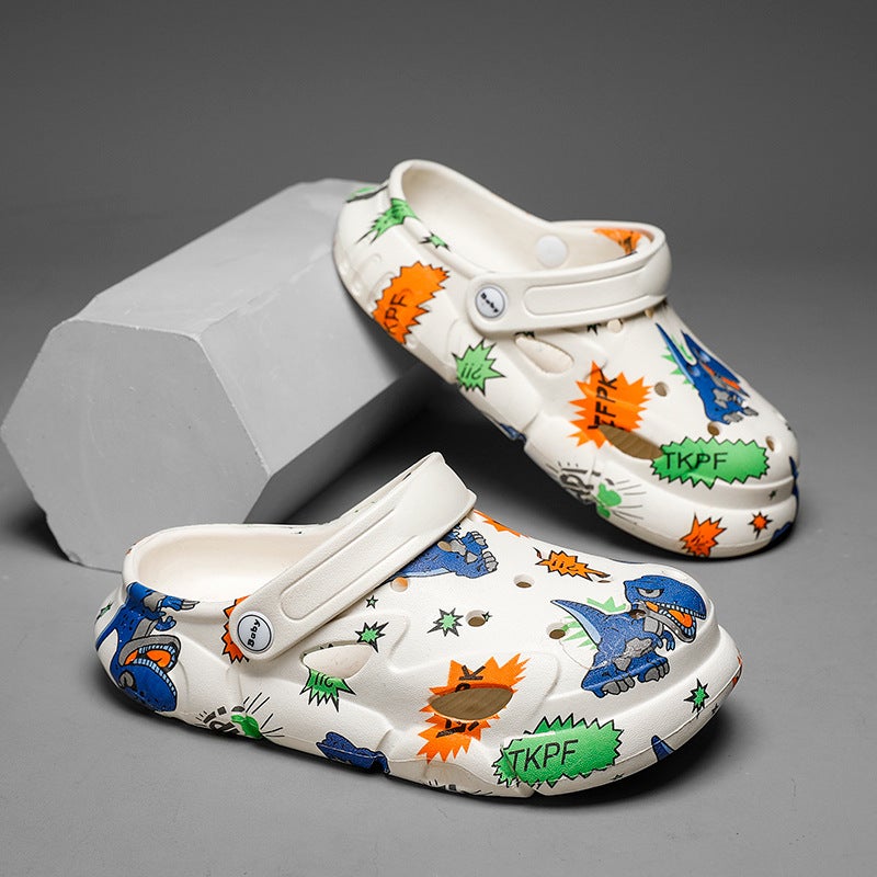 Cartoon Sandals Non-Slip Outer Wear Small, Medium And Large Kidsren'S Clogs 2025 Baotou Internet Celebrity Baby Shoes - Image 2