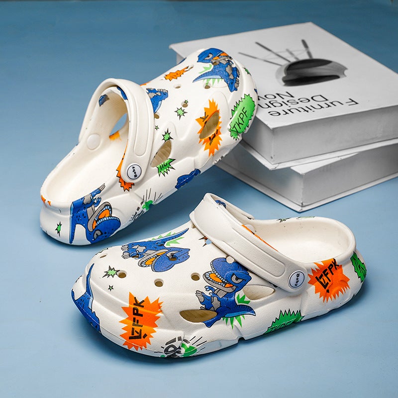 Cartoon Sandals Non-Slip Outer Wear Small, Medium And Large Kidsren'S Clogs 2025 Baotou Internet Celebrity Baby Shoes - Image 5