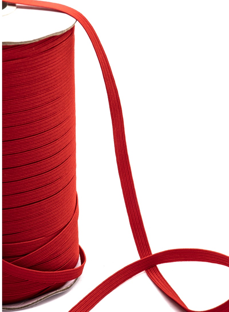 Premium Elastic Band - 6mm, 144 Yards Roll - Red - Ideal for Sewing and Crafting - Image 2