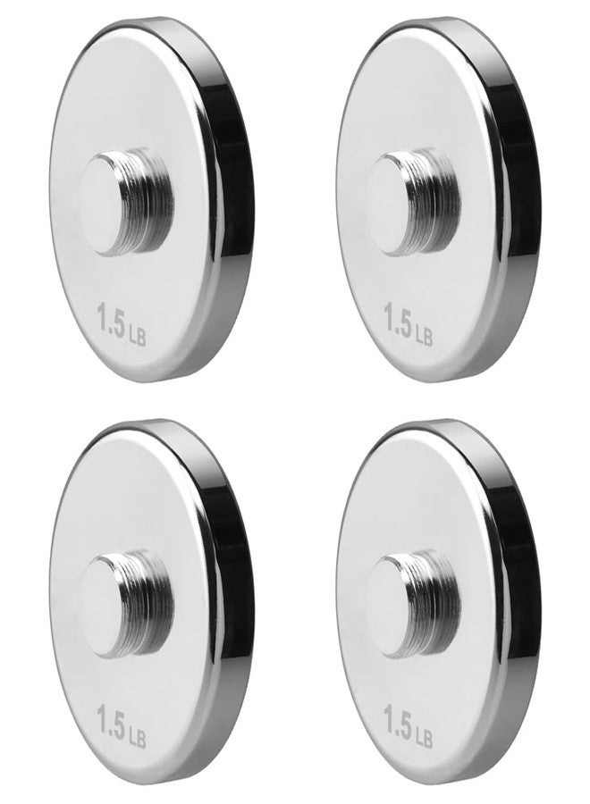 Northdeer 4 Pieces 1.5lb Weight Plates for 10lb Steel Dumbbells (Standard-Finish 4×1.5lb) - Image 1