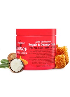 Biocare Biocare StrongEnds Moisturizing LeaveIn Conditioner  Detangler Cream Miracle Repair for All Hair Types  Hair Styles  Prevents Split Ends  Breakage Infused with Honey  Shea Butter 16 oz 