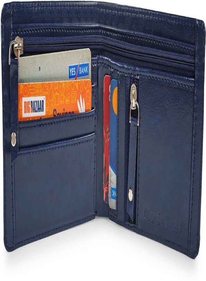 Men & Women Wallet (5 Card Slots) SPY-L-29CHANGER-BLUE_CW - Image 2