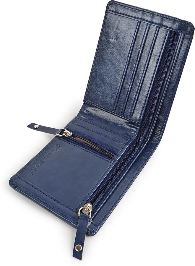 Men & Women Wallet (5 Card Slots) SPY-L-29CHANGER-BLUE_CW - Image 1