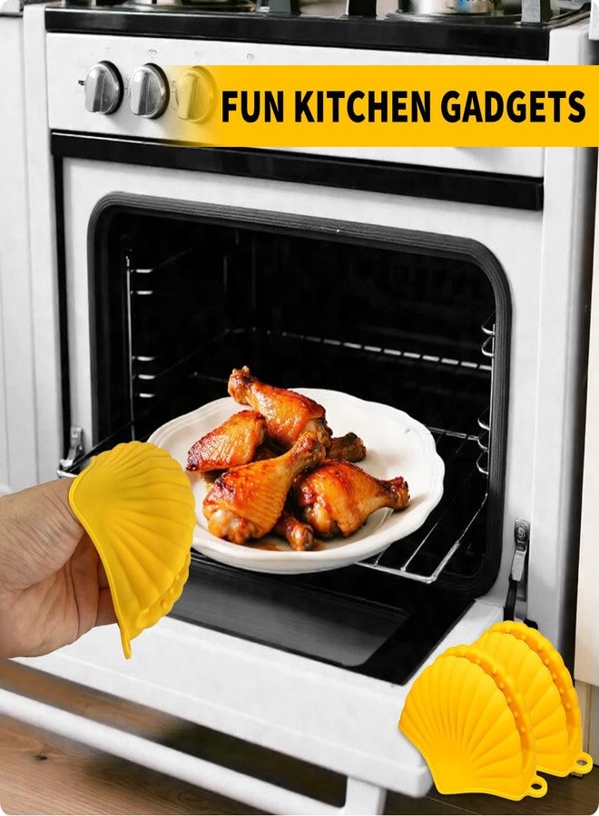 Banvih Silicone Shell Pot Holders - Valentines Day Gifts for Her,Cute Kitchen Gadgets Birthday Gifts for Women - Image 2
