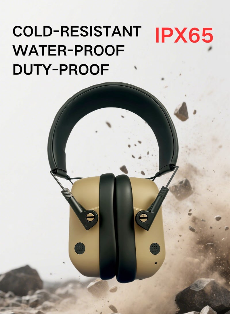 Protection Headphone Intercom tactical headphone Sound insulation Noise Reduction Rechargeable Bluetooth - Image 2