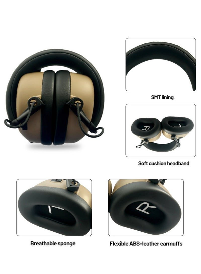 Protection Headphone Intercom tactical headphone Sound insulation Noise Reduction Rechargeable Bluetooth - Image 4