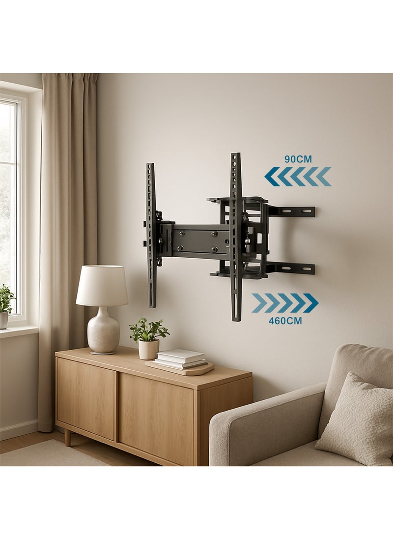 AL DARRA  AL WAQI - Full Motion Wall-mounted TV bracket for large and meduim screen sizes from 32 to 70 inches, fully adjustable model FS-403 PLUS - Fully movable wall-mounted screen holder with tilt and swivel capabilities. - Image 1