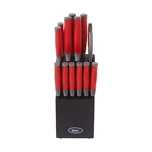Oster Lindbergh 14 Piece Cutlery Set, Red - Image 2