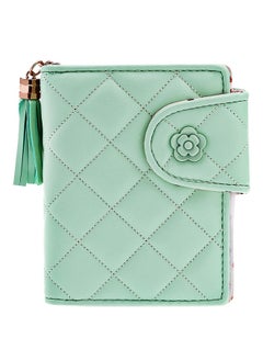 Rhombus Stripe Multicard Wallet Green