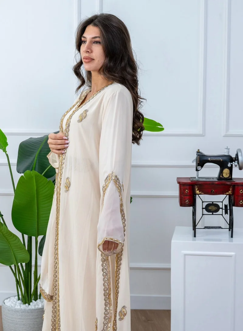AL BENT AL SHARQIEH embroidered kaftan dress jalabia