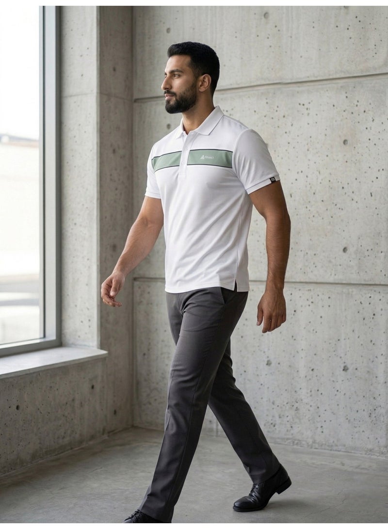 Hikes Men’s Premium Polo T-Shirt – Stretch Fabric, Breathable & Durable Casual Fit - Image 3