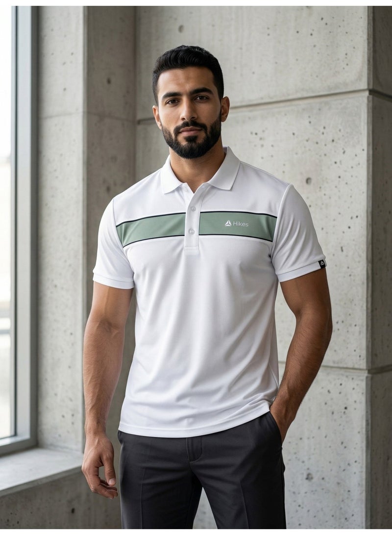 Hikes Men’s Premium Polo T-Shirt – Stretch Fabric, Breathable & Durable Casual Fit - Image 1