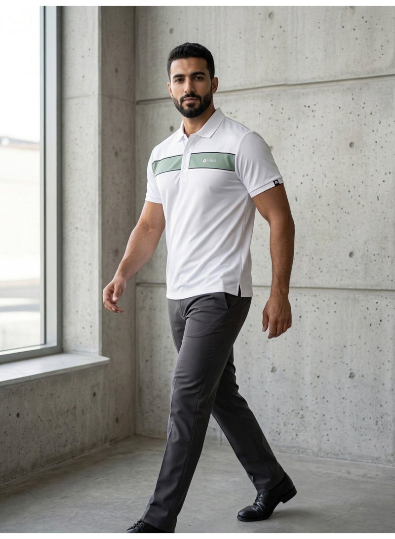 Hikes Men’s Premium Polo T-Shirt – Stretch Fabric, Breathable & Durable Casual Fit - Image 2