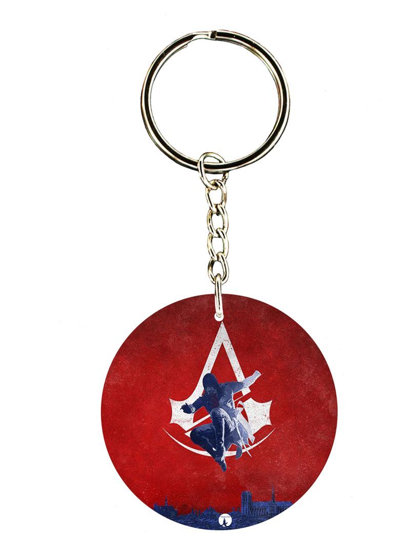 Keychain Of The Video Game Assasin's Creed ( 2 Sides)