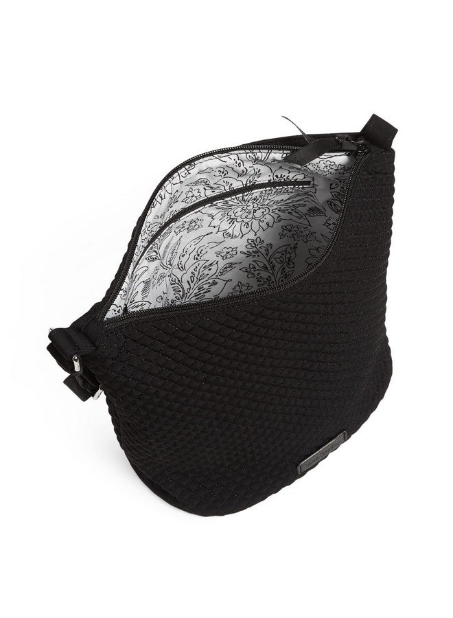 Vera Bradley Women'S Microfiber Bucket Crossbody Purse Classic Black One Size - Image 3