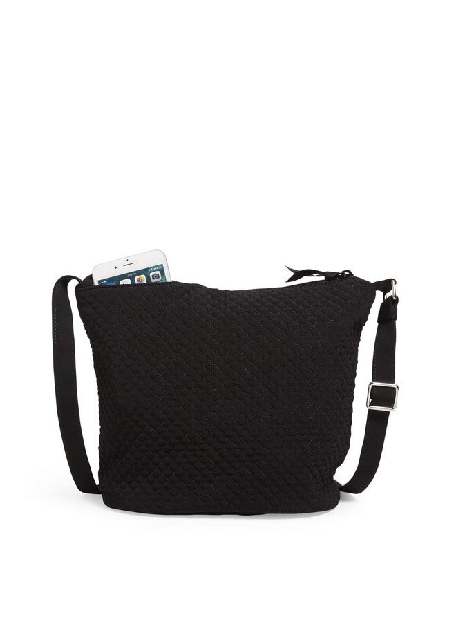 Vera Bradley Women'S Microfiber Bucket Crossbody Purse Classic Black One Size - Image 4