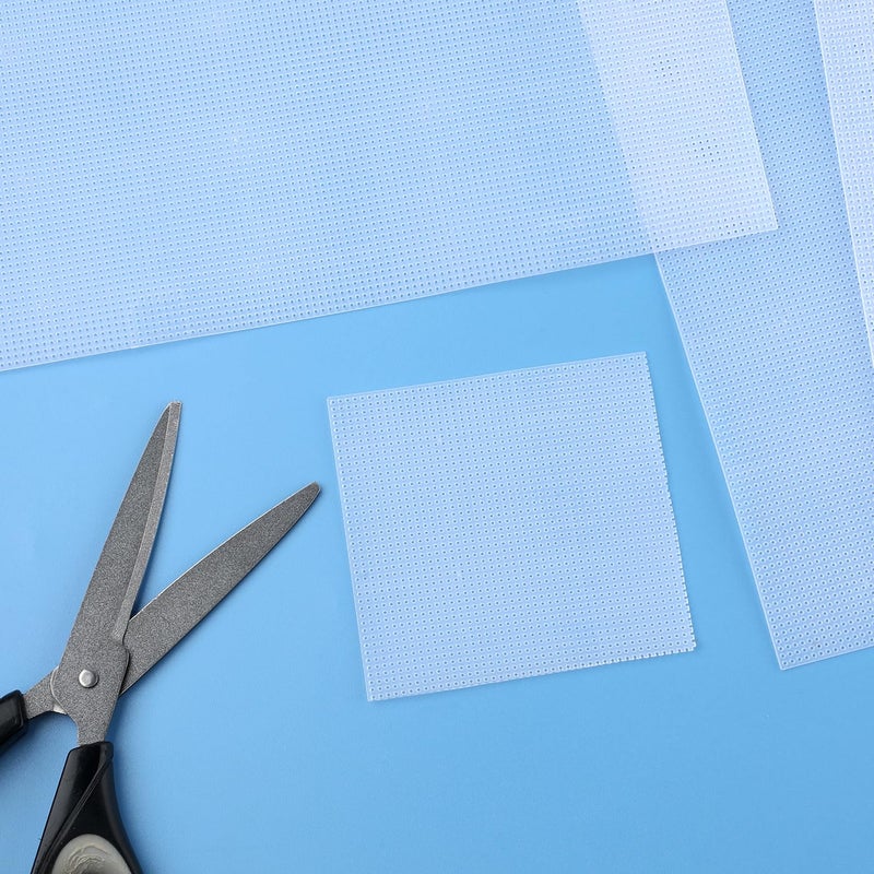 SAVITA 6pcs Plastic Mesh Canvas Sheets, 14 CT Clear for Embroidery Making, Cross Stitch Aida Screen for Crafts DIY Crochet Projects (11x8.2 inch) - Image 5