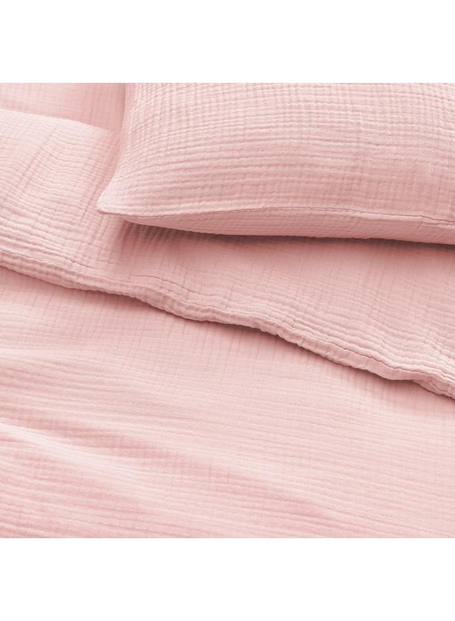 erorex Duvet Cover And 2 Pillowcases, Pale Pink, 240X220/50X80 Cm - Image 2